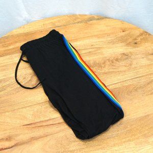 Forever 21 Rainbow Drawstring Joggers